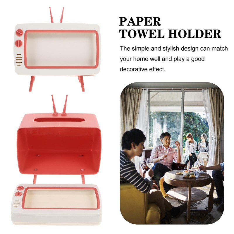 iplusmile Cute Tissue Box Cover Multi-Functional Tissue Organizer for Home