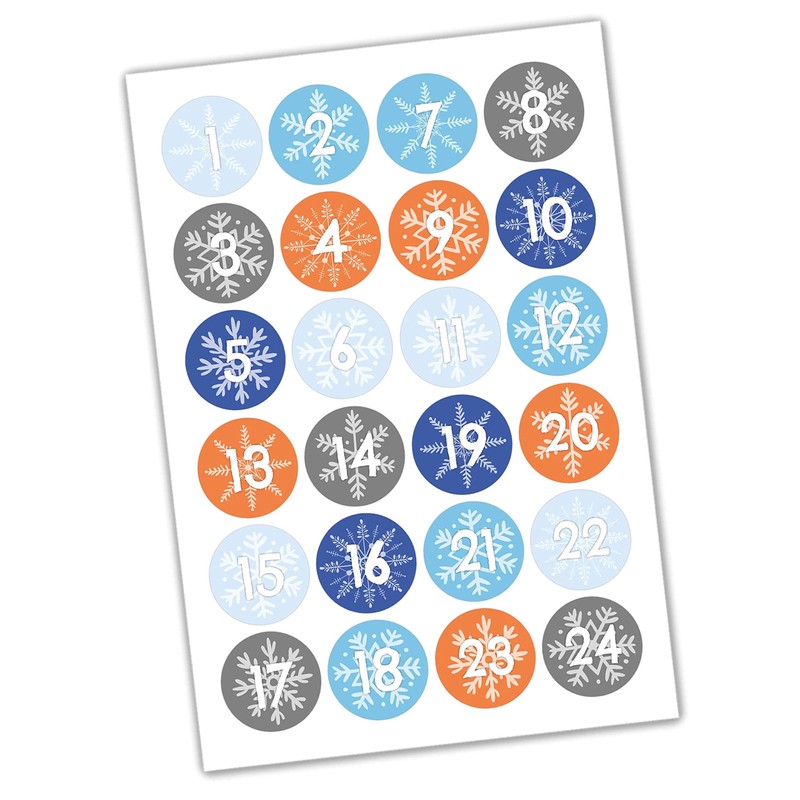 Papierdrachen 24 Advent calendar boxes - forest animals in gray,