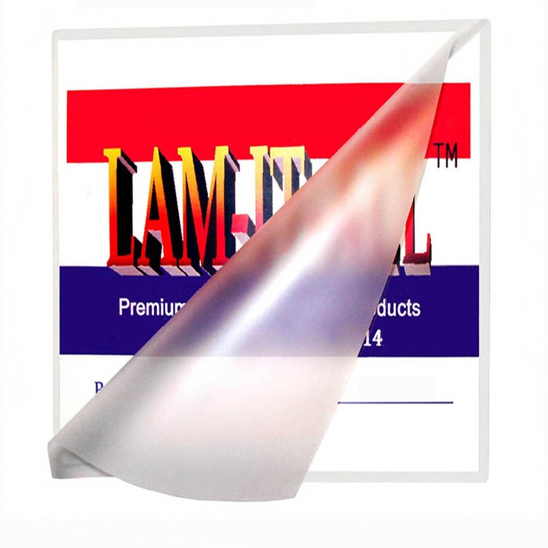 4x4 Parking Permit Size Heat Activated Laminating Pouches 4” x