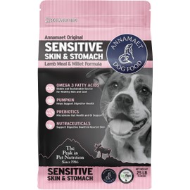 Annamaet Original Sensitive Skin & Stomach Dry Dog Food, (Lamb, Whitefish & Millet), 25-lb Bag
