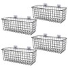 XINFULL 4 Pack Wire Storage Baskets Household Metal Wall-Mounted Containers