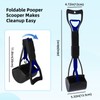 WVacFre 60 cm Dog Pooper Scooter, Foldable Dog Pooper Scooter