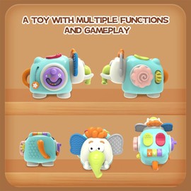 Montessori Toys for 1 Year Old, Busy Board Toddler Toys Age 1-2, Toys for 1 Year Old Boy Educational Activities Sensory Toys Baby Toys 12-18 Months, One Year Old Birthday Gifts for Boy Girl
