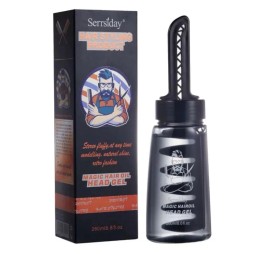 Unbranded Hair Oil Head Gel with Comb, 2-in-1 Men Hair Styling Gel with Comb. Hair Wax Gel