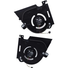Deal4GO CPU & GPU Graphics Cooling Fan Replacement for ASUS ROG Zephyrus GX551QM GX551QS GX551QR GX551QM-ES96 GX551QS-XS98, Black
