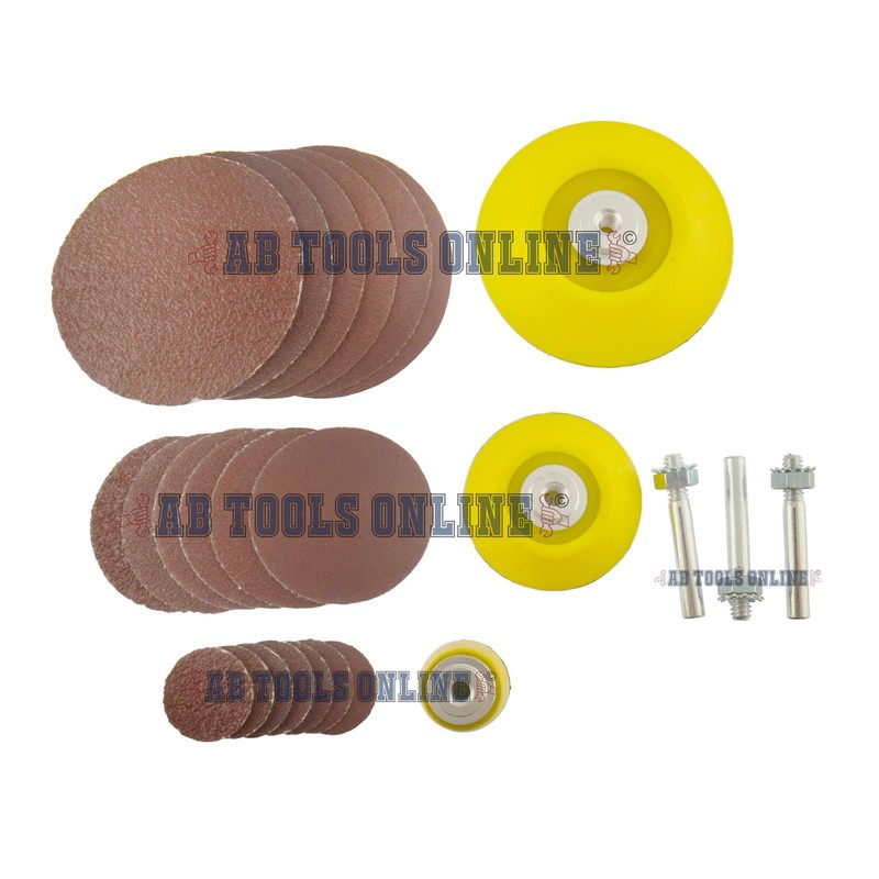 Polishing/Deburring Sanding Rust Removal 24pc Surface Preparation Kit Discs