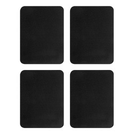 sourcing map 4Pcs Iron on Patches for Clothing Repair, Mending Fabric Repair Patch Cotton for Clothes Pants Bags, 5x4 Inch Black