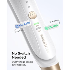 Dual-Voltage Curling Iron: 110V-240V 2 Inch Ceramic Large Barrel 2-in-1 Curling Iron for Shoulder Length Hair - Europe Travel for Loose Waves with Clamp