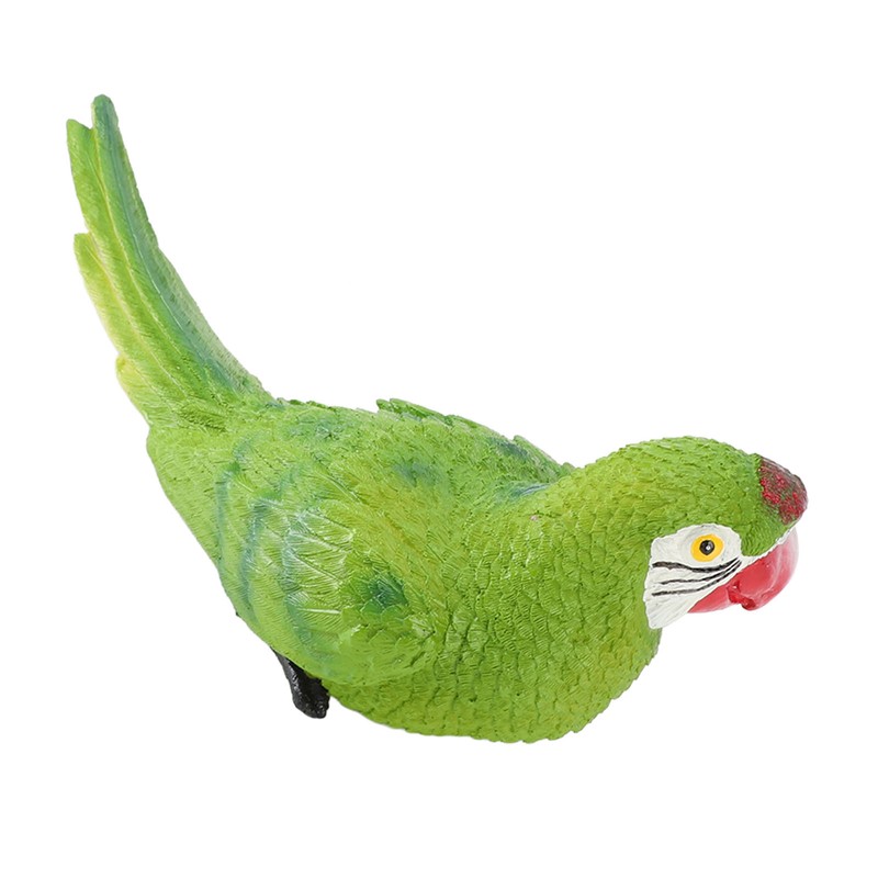 Parrot Figurine Simulation Vivid Innovative Wall Mounted Hand Painted Resin
