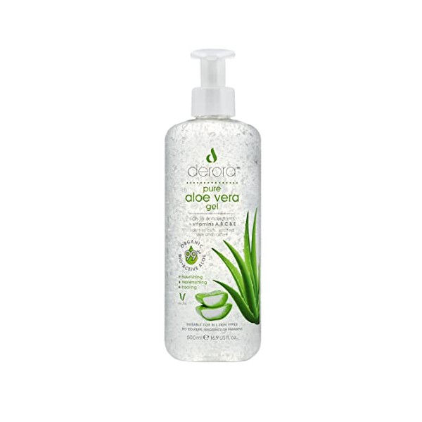 Derora Aloe Vera Gel - 500ml | Contains 100% Pure