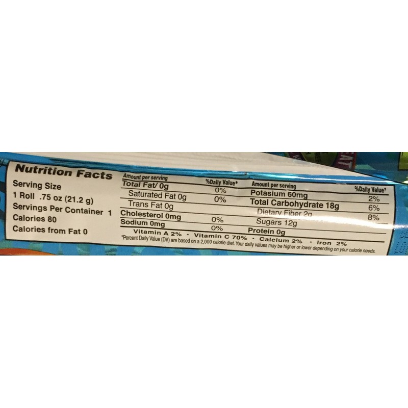 0.75oz Jovy Fruit Roll Snack, Apricot (16 Single Packets Per