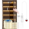 CHNMALITAI 12V Under Cabinet COB LED Strip，6 Roll 2M Warm