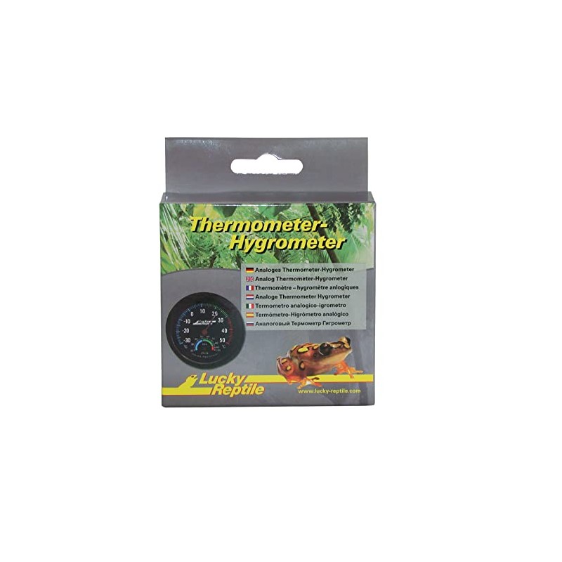 Lucky Reptile Thermometer Hygrometer Black