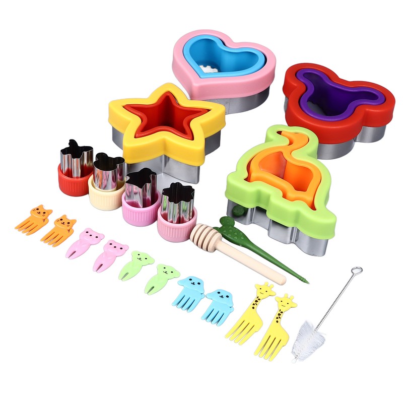 21PCS Sandwich Cutter and Sealer Bread Sandwich Shaper Dinosaur Star