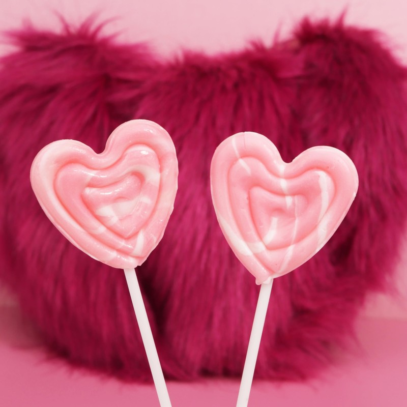 Sweetzo Swirl Lollipops, Individually Wrapped Suckers, Birthday Party Candy, Strawberry