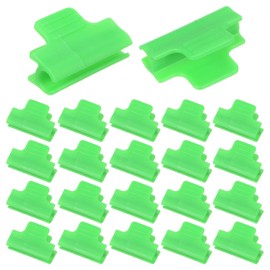 M METERXITY 60-Pack Greenhouse Clamps for 5/16 Inch PVC Pipe, Greenhouse Film Clamps Shading Net Rod Clip for Garden Net/Row Cover/Greenhouse Plastic [Grass Green]
