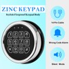 Gun Safe Lock Replacement,Chrome Keypad Electronic Safe Lock with Solenoid