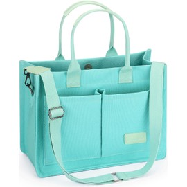 Mossio Tote Purse for Women, Utility Lightweight Crossbody Shoulder Handbag Suitable for Luggage Carry On (Bright Blue)