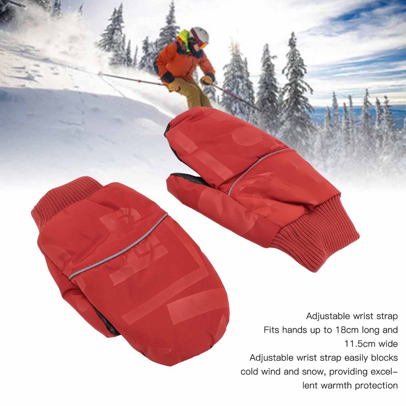 Down Gloves Waterproof Prevent Slip Breathable Winter Thermal Warm Snow