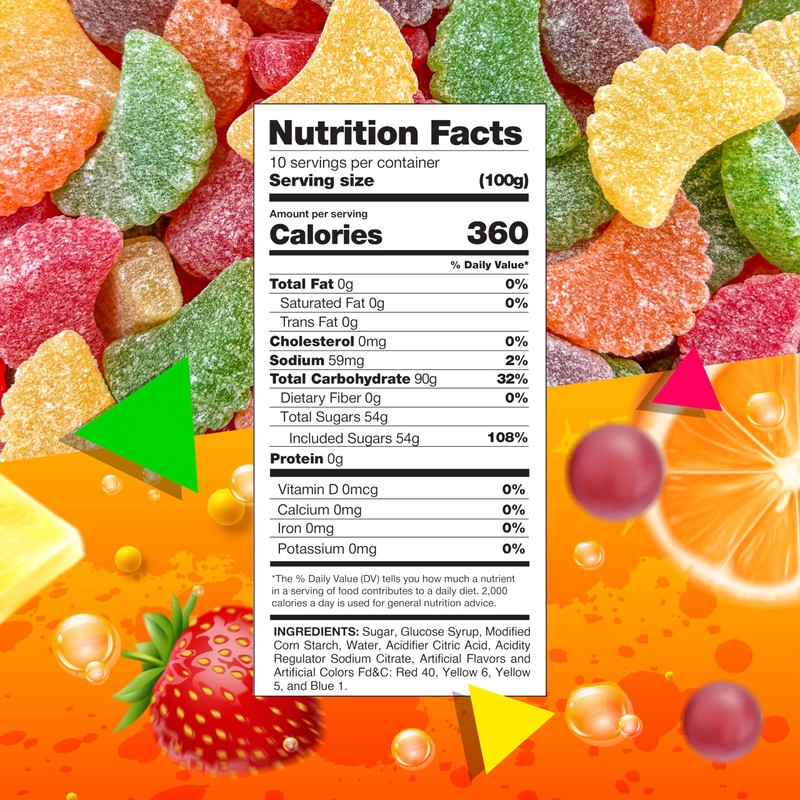 Fruit Slices Jelly Candy, Assorted Flavors (2.2 Pound Bag)