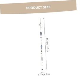 Outanaya 2pcs Mediterranean Fish Wind Bell Pendant Unique Ocean-Themed Wall Decor for Bedroom Living Room and Outdoor Spaces Includes Mermaid Chime and Fish School Chime Lightweight Design