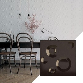 Ekena Millwork 11 7/8"W x 11 7/8"H Cole EnduraWall Decorative 3D Wall Panel, Metallic Rust Mist (Covers 0.98 Sq. Ft.