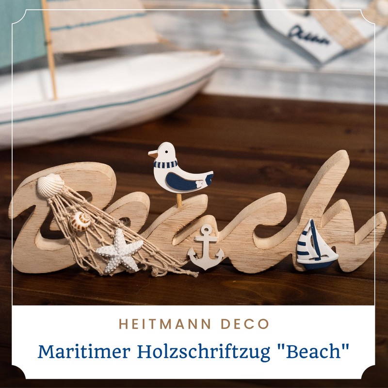 HEITMANN DECO Beach Wooden Lettering 30 x 2 x 11