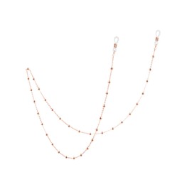 AOBOCO Rose Gold Glasses Chain for Women Sterling Silver, Sunglass Holder Eye-glasses Accessory Chains