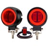 Motorcycle Squid Ring LED Fog Light, White + Red, Squid