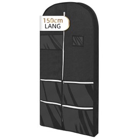 DOBVDLA Garment Bag, Garment Bag, Long 150 x 60 cm for High-Quality Garment Cover for Suit, Jacket, Dress, Breathable Storage Bag for Travel and Protection