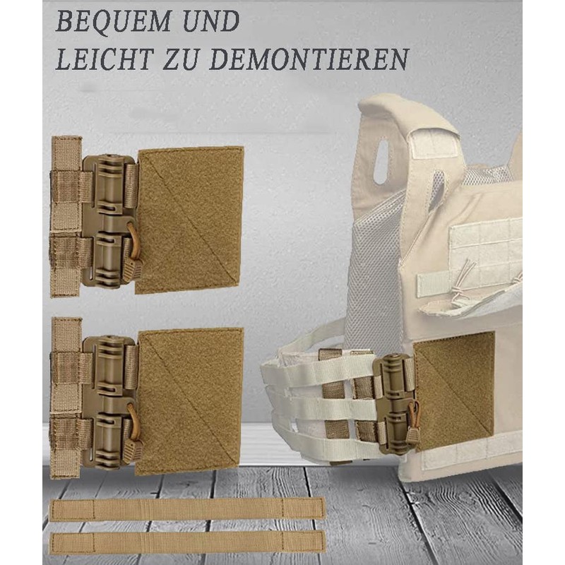 Pack of 2 Plate Carrier Cummerbund, Backpack, Additional Pockets, Plate