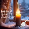 DoRight Silicone Dipped Candle Light Bulbs, 5 Watt Flame Light