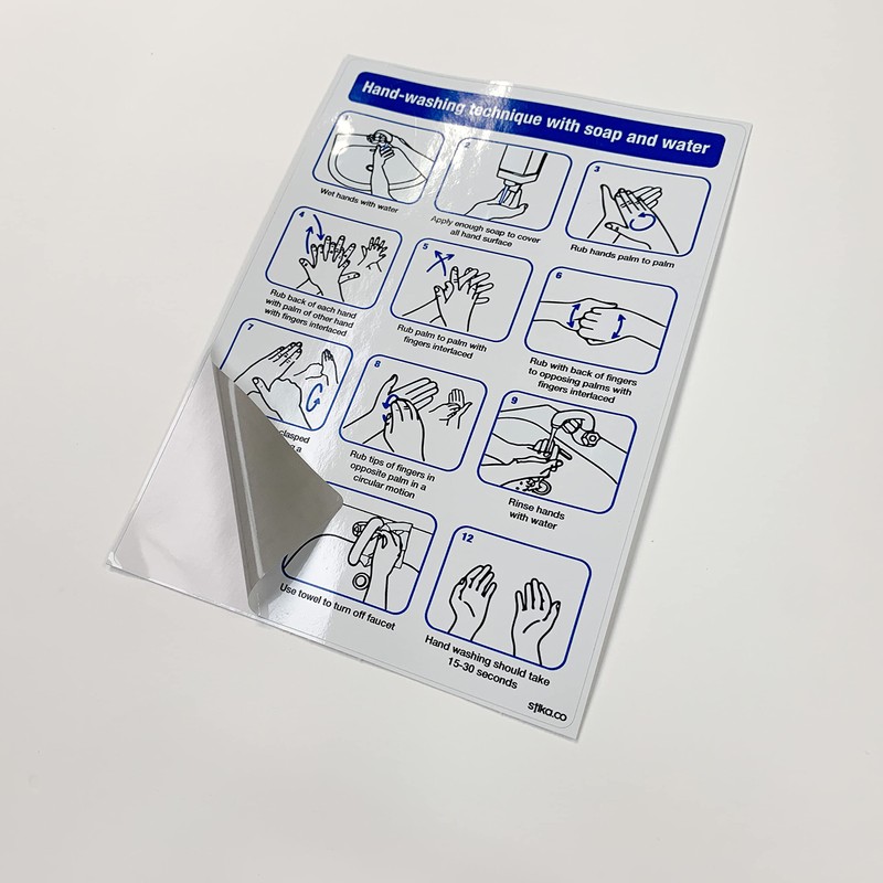 Hand wash technique with soap and water, NHS recommended