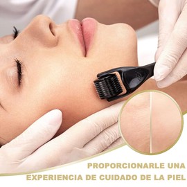 2 PCS ermaroller 0.25mm Rodillo Facial,Reductor de Arrugas,Reducir la Pigmentación Ejercita Rostro,Rodillo Para,Rodillo Facial con Micro Agujas para el Cuidado de la Piel Contra la Pérdida de Cabello
