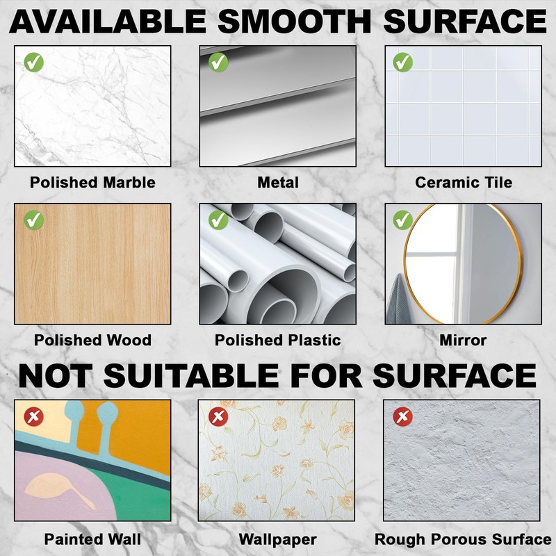 Dntorx Suction Cup Hooks, Black Stainless Steel Suction Hook for