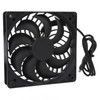 Solar Panel Fan 10W Exhaust Fan Dual Layer Metal Shell