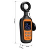 Digital Light Meter,V·Resourcing Handheld Illuminance Meter with Ambient Temperature Measurer,Range