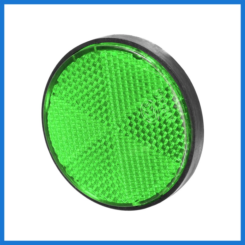 VekAuto 8 Pcs Round Stick-on Safety Spoke Reflective Self Adhesive