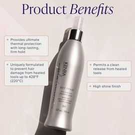 Kenra Platinum Hot Spray 20|Estilizador Con Protección Térmica|Fijación Firme De Larga Duración|Aporta Brillo Intenso|Protección Contra La Humedad Y E