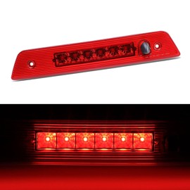 Cxdar Third 3rd Brake Light LED for 2005-2010 Jeep Grand Cherokee, High Mount Rear Brake Lights Assembly for 05-10 Grand Cherokee, Waterproof Center Cab Lamp Stop Light (Red)