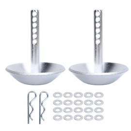 2 Pack Snow Plow Glider Shoes, 2208864, Heavy Duty Hardened Steel Snow Plow Shoe, Adjustable Pin Lock Plow Glider Feet with Quick Release, Replacement for Polaris, ATV, UTV