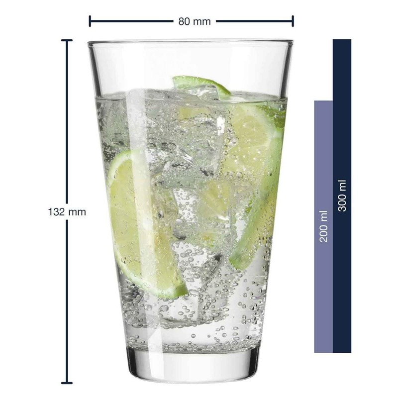 GRAVURZEILE Leonardo Water Glass with UV Print – Flamingo Design