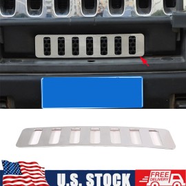 cartiangoUS Chrome Steel Front Bumper Lower Mini Grille Fit For Hummer H2 SUV SUT 2003-2009