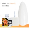 Pack 2 Geles Blanco Y Negro Uña Manicura. Monarca. Mc