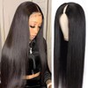 Pobokix 200% Density V Part Wigs Human Hair Straight Upgrade