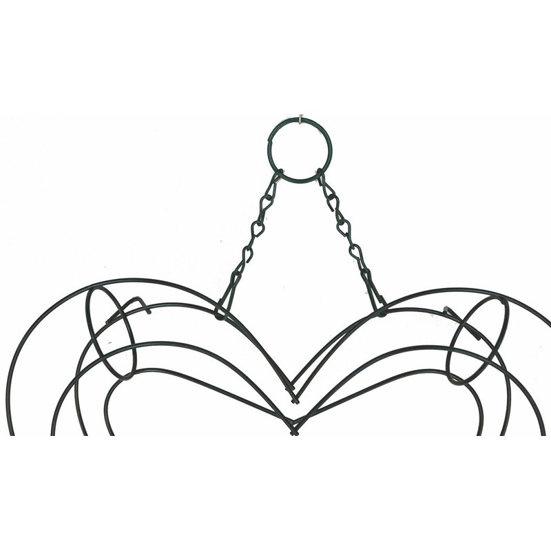 15" Wire Wreath Frame - Heart Living Wreath Form