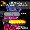 PIENSE Motorcycle Turn Signal LED Sequential Position White Set of
