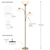 Brightech Sky Dome Double LED Floor lamp, Torchiere Super Bright