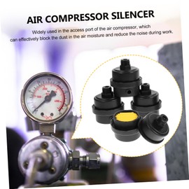 TEHAUX 4pcs Air Compressor Filter Muffler Threaded Intake Filter for Noise Reduction Durable Design Compatible with Air Compressors Blowers and Generators