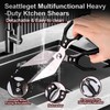 Kitchen Shears,Multifunctional Heavy-Duty Kitchen Shears,Japanese High-Carbon Steel Culinary Shears for